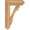 Ekena Millwork Olympic Arts & Crafts Rough Sawn Bracket, Western Red Cedar, 6"W x 24"D x 36"H BKT06X24X36OLY03RWR - alternate 2